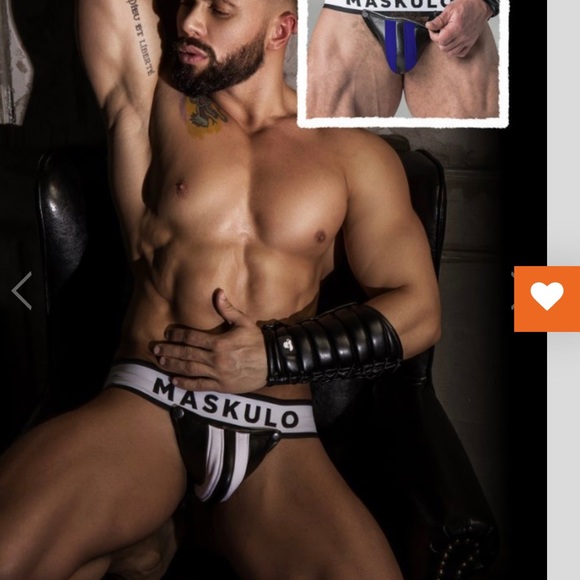 Maskulo Armored Black Jockstrap. Medium - Picture 2 of 4